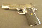 Colt Government Series 70 MK IV Nickel 1911 A1 Pistol 45 ACP. - 5 of 12