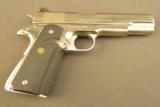 Colt Government Series 70 MK IV Nickel 1911 A1 Pistol 45 ACP. - 1 of 12