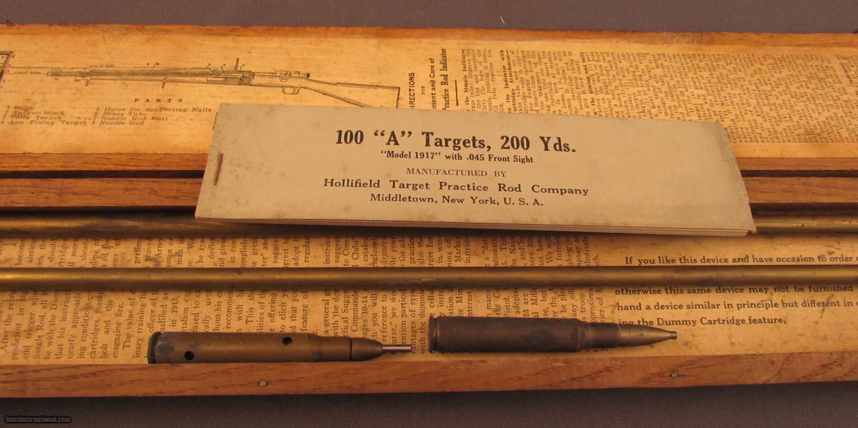 Hollifield Target Practice Rod Indicator or Dotter 1915 Gun Catalog 