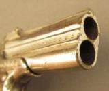 Engraved Belgian Copy of a Remington-Elliot O/U Derringer - 2 of 8