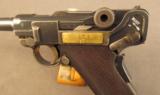 Dutch Luger Pistol with Medical Service Markings - 5 of 11