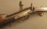 New York Percussion Target Rifle w/ original false muzzle mid 1800s - 4 of 12