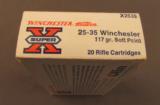 Full Box 20 Rds 25-35 Winchester Western Super X - 2 of 3