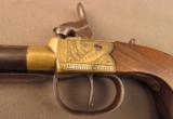 British Percussion Pistol with Bayonet by Sutherland - 8 of 22