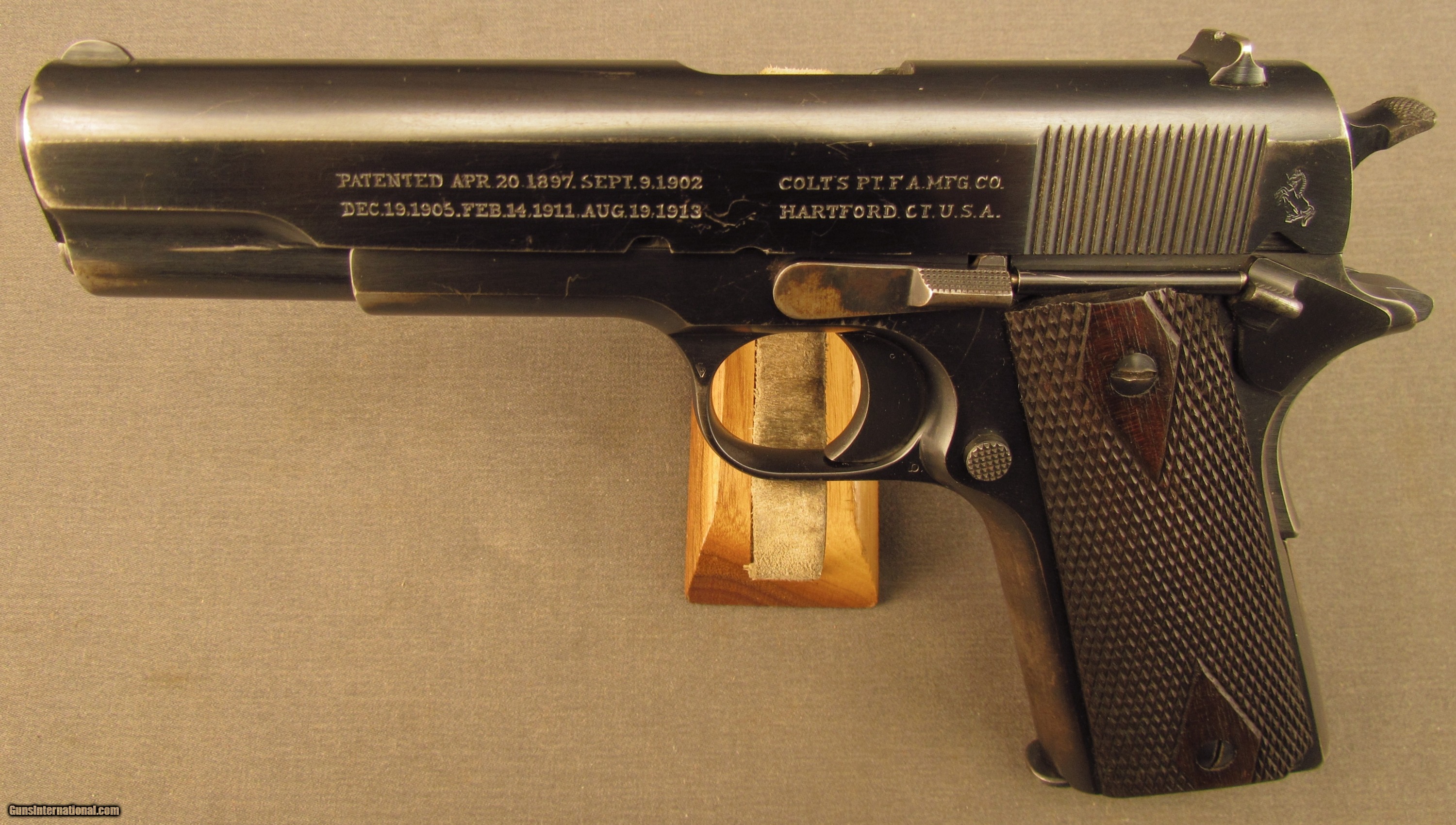 WW1 Colt 1911 45 Auto Pistol Commercial Model 1917 Built