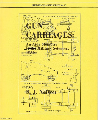 Gun Carriages An Aide Memoire to the Military Sciences 1846 Manual