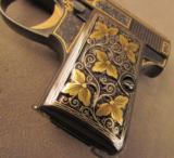 Browning Engraved and Gold Inlaid .25 Baby Model Pistol - 7 of 12