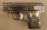 Browning Engraved and Gold Inlaid .25 Baby Model Pistol - 6 of 12