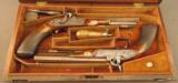 Cased Set of British Percussion Traveling Pistols - 1 of 25