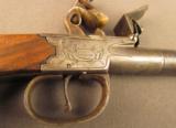 British Flintlock Pistol with Bayonet by J&W Richards - 3 of 25