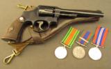 WW2 Canadian S&W .38 M&P Revolver and Medals Belonging to Maj. A.E. Wi - 1 of 12