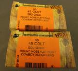 2 Boxes H.S.M. Cowboy Action 45 Colt Cartridge - 2 of 2