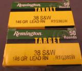 100 Rounds. 38 S&W Target Cartridge - 2 of 2