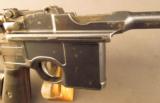 Mauser Standard Pre-War Commercial Broomhandle Pistol - 5 of 12