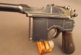 Mauser Standard Pre-War Commercial Broomhandle Pistol - 9 of 12