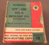 Kynoch Black Powder Martini-Henry Cartridges - 1 of 5