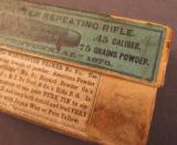 1876 Winchester 45-75 Full Box For The Centennial Rifle - 3 of 7