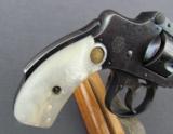 S&W .32 Safety Hammerless Bicycle Gun with Factory Pearl Grips - 3 of 18
