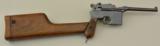 Antique Mauser Broomhandle Conehammer Pistol with Matching Stock - 1 of 25