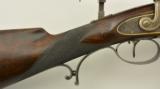 British Percussion Scoped Sporting Rifle Cased w/ Gold Inlay - 11 of 26