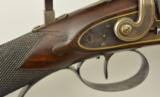 British Percussion Scoped Sporting Rifle Cased w/ Gold Inlay - 13 of 26