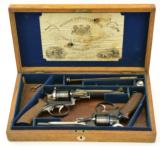 Cased Webley Solid Frame Revolvers by Pape - 1 of 25