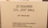 Winchester 303 British Ball Ammunition 40 Rnds - 1 of 2