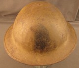 U.S. Helmet Model 1917 With crude Coastal Artillery Marking - 1 of 7