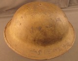 U.S. Helmet Model 1917 With crude Coastal Artillery Marking - 2 of 7