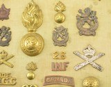 Vintage Canadian Military Badges & Buttons inc/ Machine Gun Corps - 4 of 9