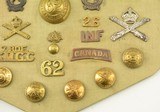 Vintage Canadian Military Badges & Buttons inc/ Machine Gun Corps - 7 of 9