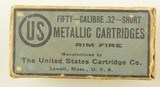 Box of US Metallic Cartridge Co. .32 Short RF Lesmok Target Cartridges - 1 of 6