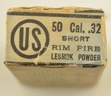 Box of US Metallic Cartridge Co. .32 Short RF Lesmok Target Cartridges - 4 of 6
