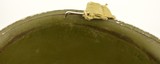 WW2 US Helmet Fixed Bale Front Seam Shrapnel Hole - 8 of 10