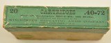 Scarce Winchester 40-72 Metal Patched Smokeless Ammo Box - 3 of 8