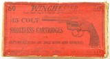 Winchester Ammo 45LC for Colt New Service Rare Box - 1 of 6