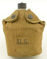 Named World War II Canteen Canvas Lined Pouch and Cup - 1 of 10