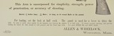 Allen's Improved Army Pistol Print Allen & Wheelock, Worcester, MA - 3 of 3