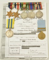 Medal Group Canadian WW2 & Korea - 1 of 15