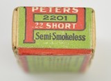 Peters .22 Short Ammo Box from 1920s - 5 of 6