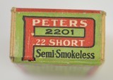 Peters .22 Short Ammo Box from 1920s - 3 of 6