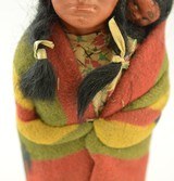Vintage 1930's Skookum Native American Doll Mother and Child 10 3/4