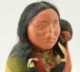 Vintage 1930's Skookum Native American Doll Mother and Child 10 3/4