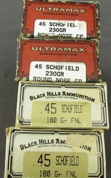Lot of 4 boxes of 45 Schofield Cartridges - 2 of 2