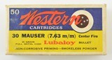 Western 30 Mauser Lubaloy Full Box Ammo - 1 of 7