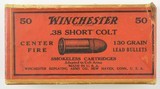 Winchester 2 Piece Box 38 Short Colt - 1 of 7