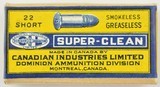 Early 1930's CIL Super-Clean Greaseless 22 Short Ammo - 1 of 6