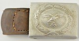 WW2 German Luftwaffe EM Belt with Flak Unit Marking - 7 of 11