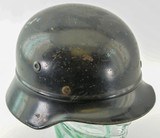 WW2 German Helmet Beaded M1935 Civil Model - 1 of 9