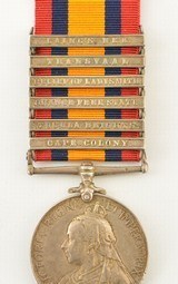 Boer War South Africa Medal and Clasps of Pvt. W. Cooke, KRRC - 1 of 7